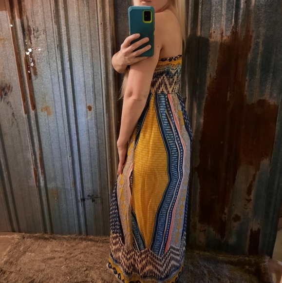 Bold Print Bandeau Maxi Dress - Picture 8 of 12